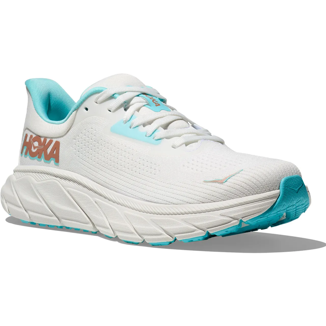 HOKA ONE ONE Women's Arahi 7 - Frost / Rose Gold (Medium Width)