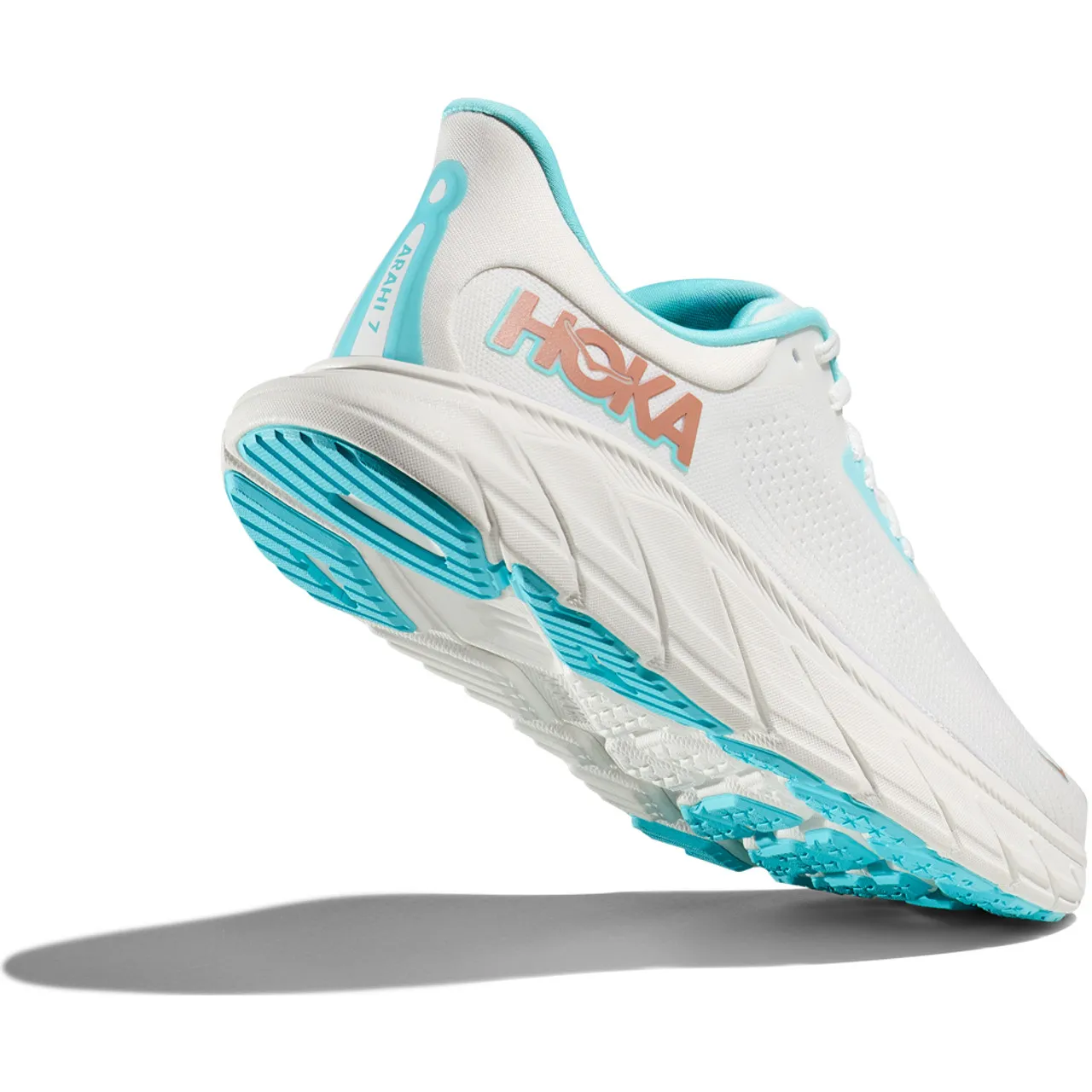 HOKA ONE ONE Women's Arahi 7 - Frost / Rose Gold (Medium Width)