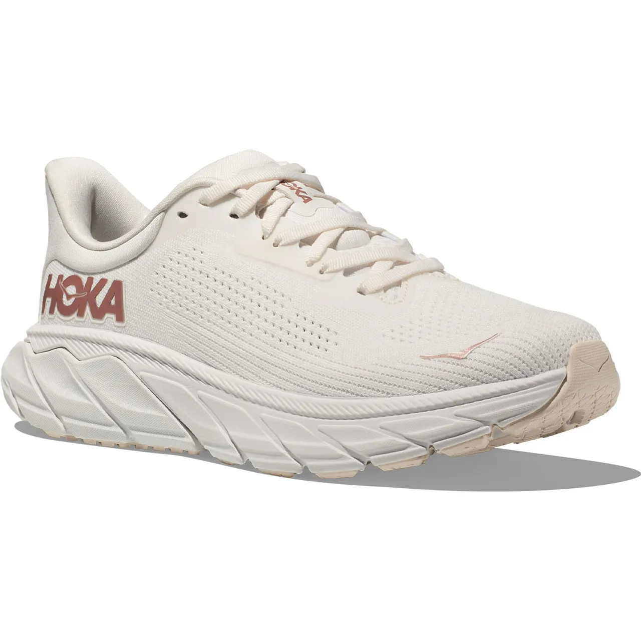 HOKA ONE ONE Women's Arahi 7 -Blanc de Blanc / Rose Gold (Medium Width) 