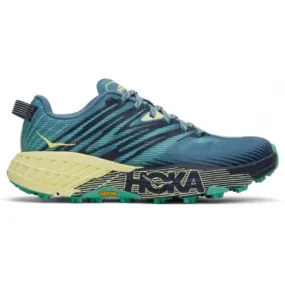 HOKA SPEEDGOAT 4 PROVINCIAL BLUE/LUMINARY GREEN FOR WOMEN'S