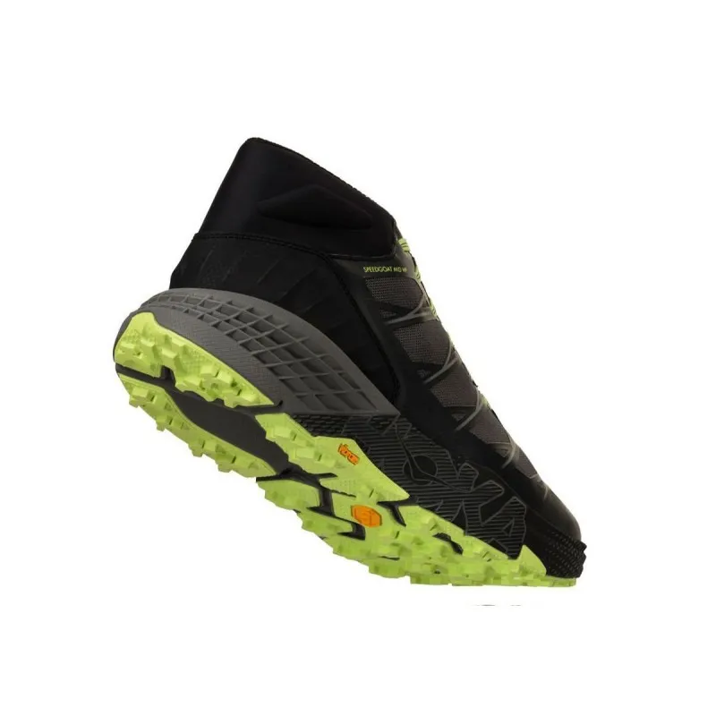 HOKA SPEEDGOAT MID WP BLACK/STEEL GREY FOR MEN'S