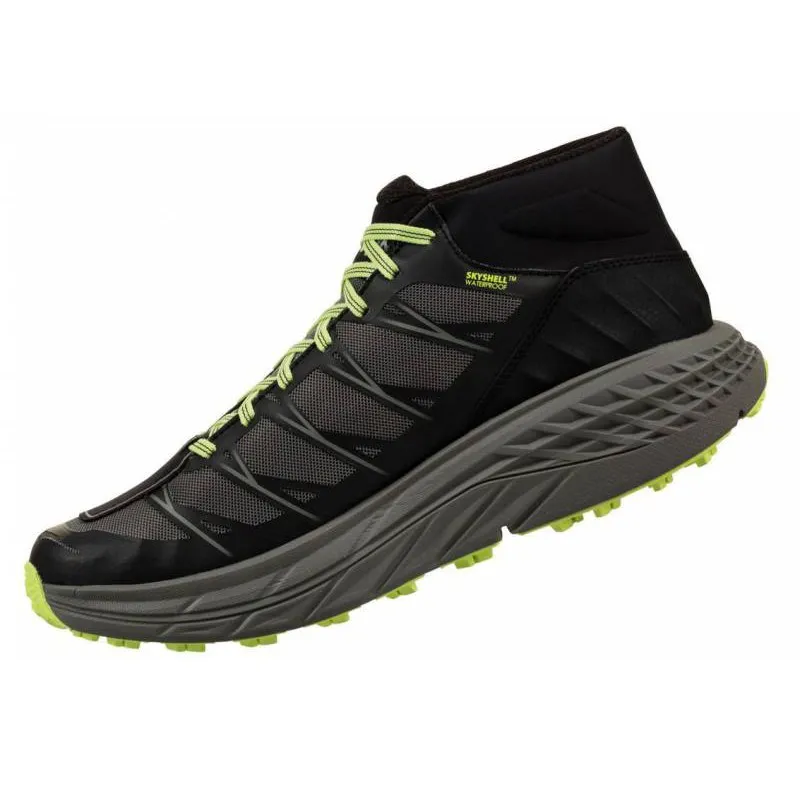 HOKA SPEEDGOAT MID WP BLACK/STEEL GREY FOR MEN'S