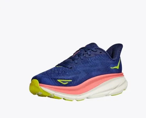 Hoka W Clifton 9 Evening Sky / Coral Women's