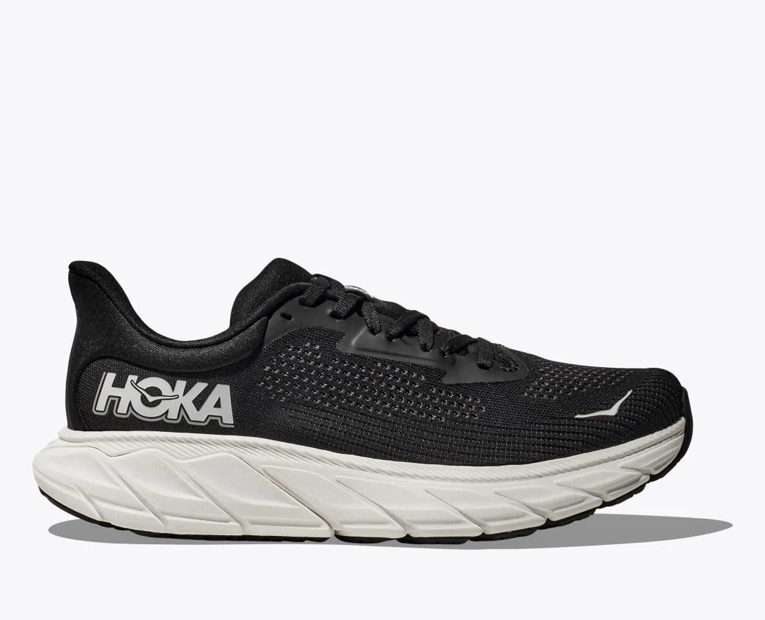 HOKA WOMENS ARAHI 7 - BLACK / WHITE