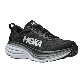 HOKA WOMEN'S BONDI 8 BLACK/WHITE (M)