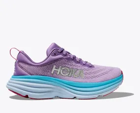 HOKA WOMENS BONDI 8 - CHALK VIOLET/PASTEL LILAC