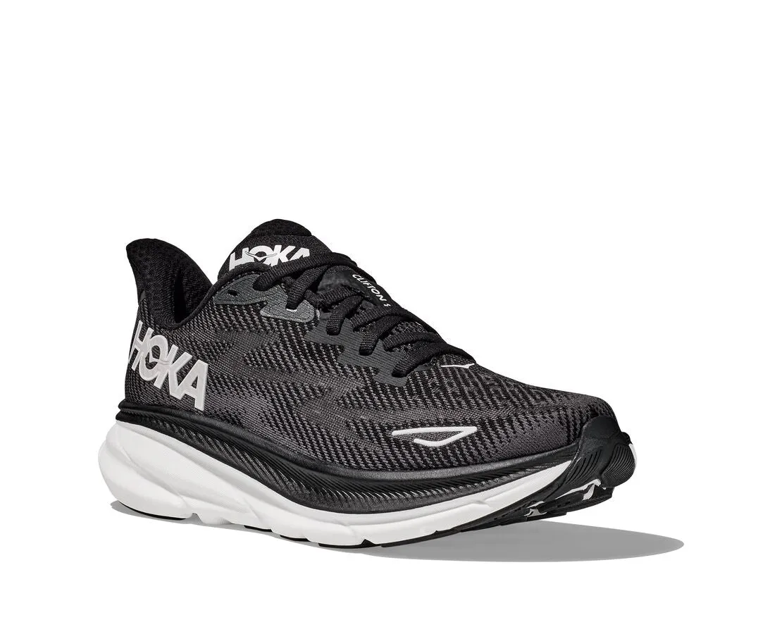 HOKA - Womens Clifton 9 Black/White