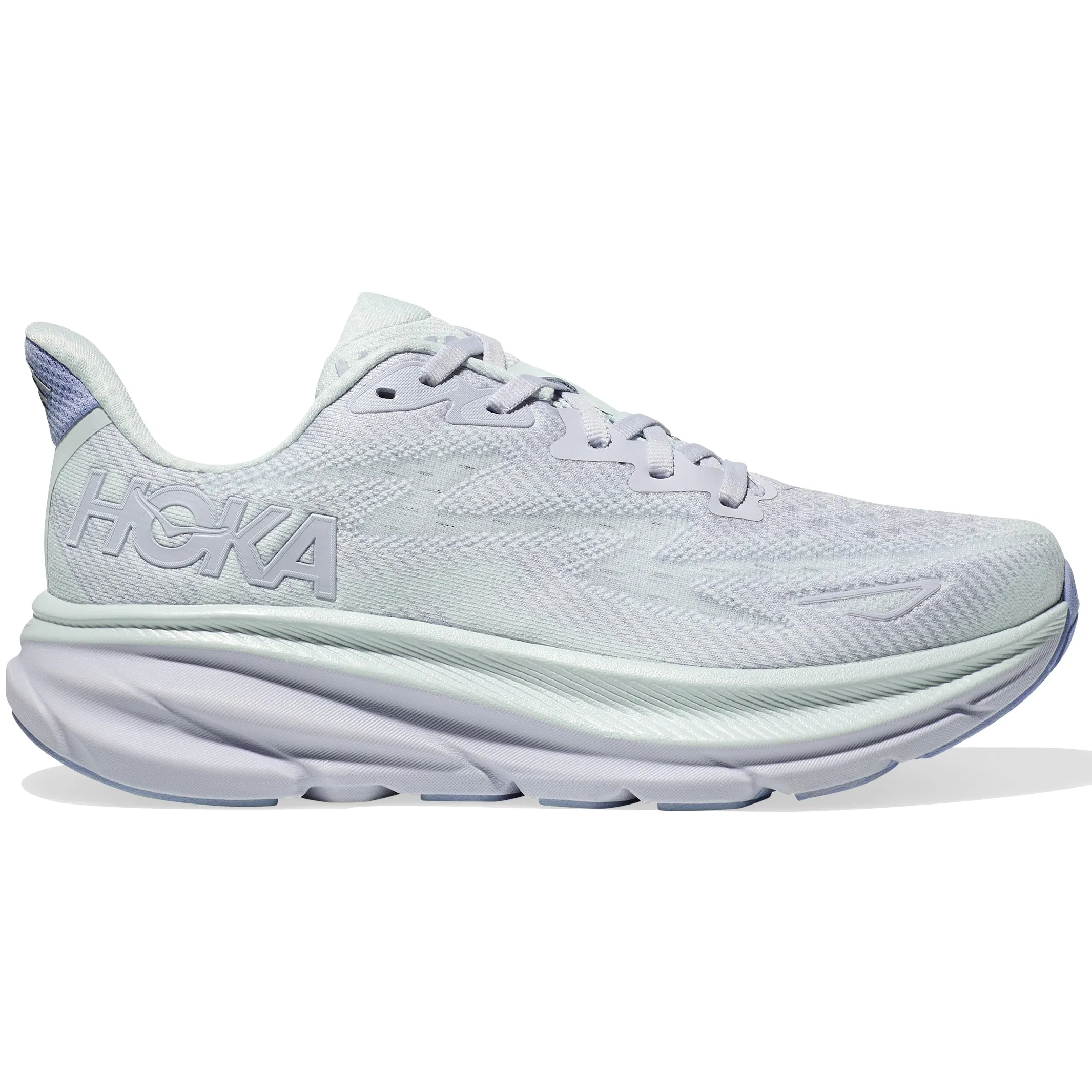 Hoka Women's Clifton 9 Running Shoes Ether / Illusion