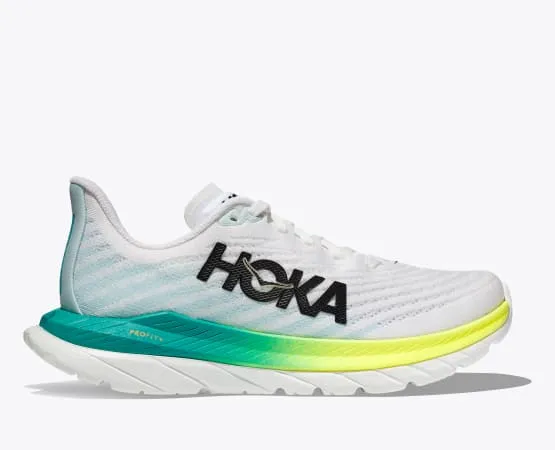 Hoka Women's Mach 5, white/blue