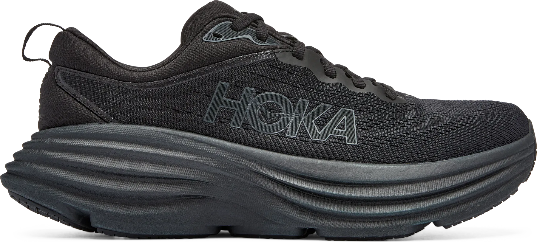 Hoka Women's Bondi 8 Black / Black | Buy Hoka Women's Bondi 8 Black / Black here | Outnorth