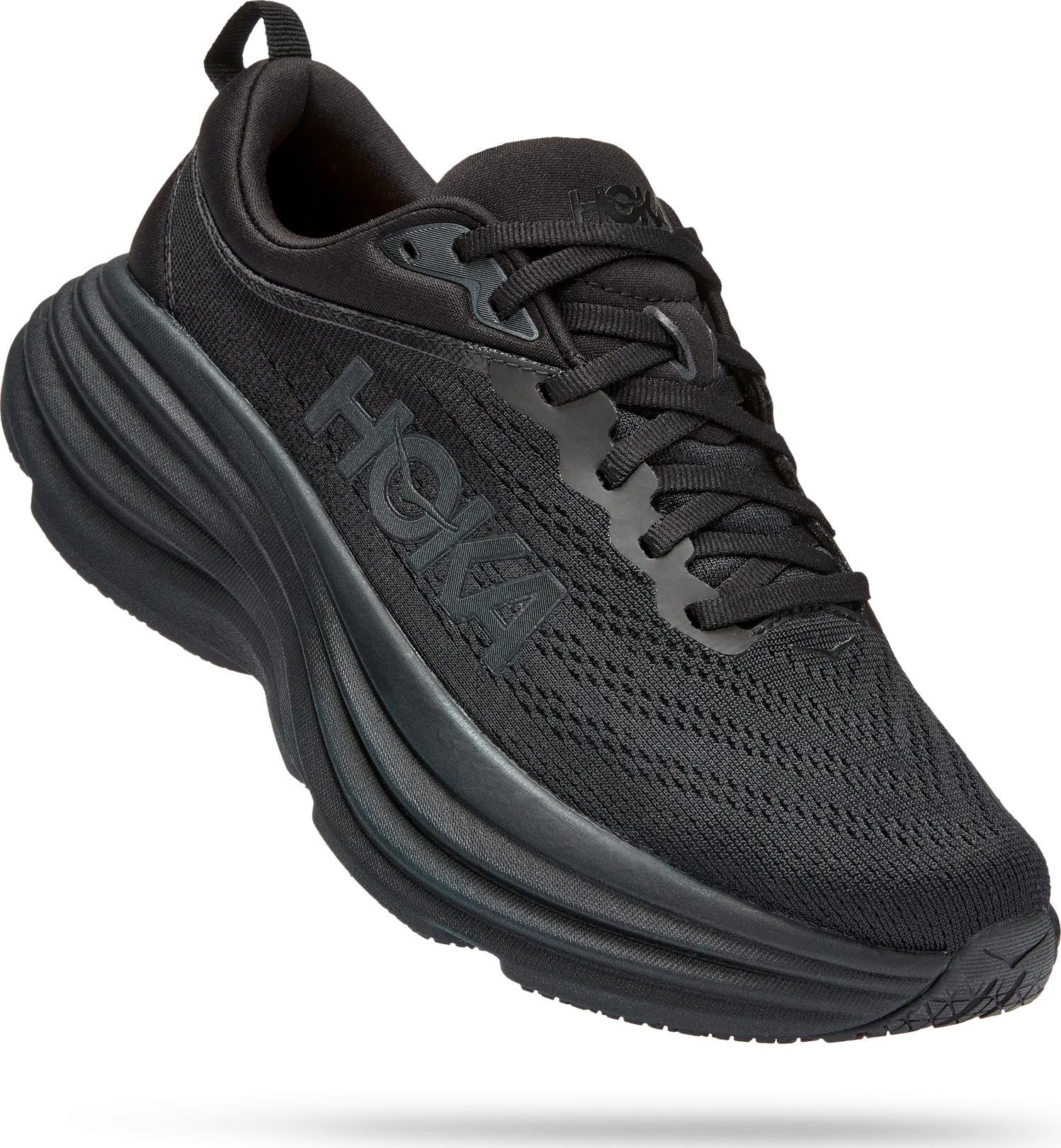 Hoka Women's Bondi 8 Black / Black | Buy Hoka Women's Bondi 8 Black / Black here | Outnorth