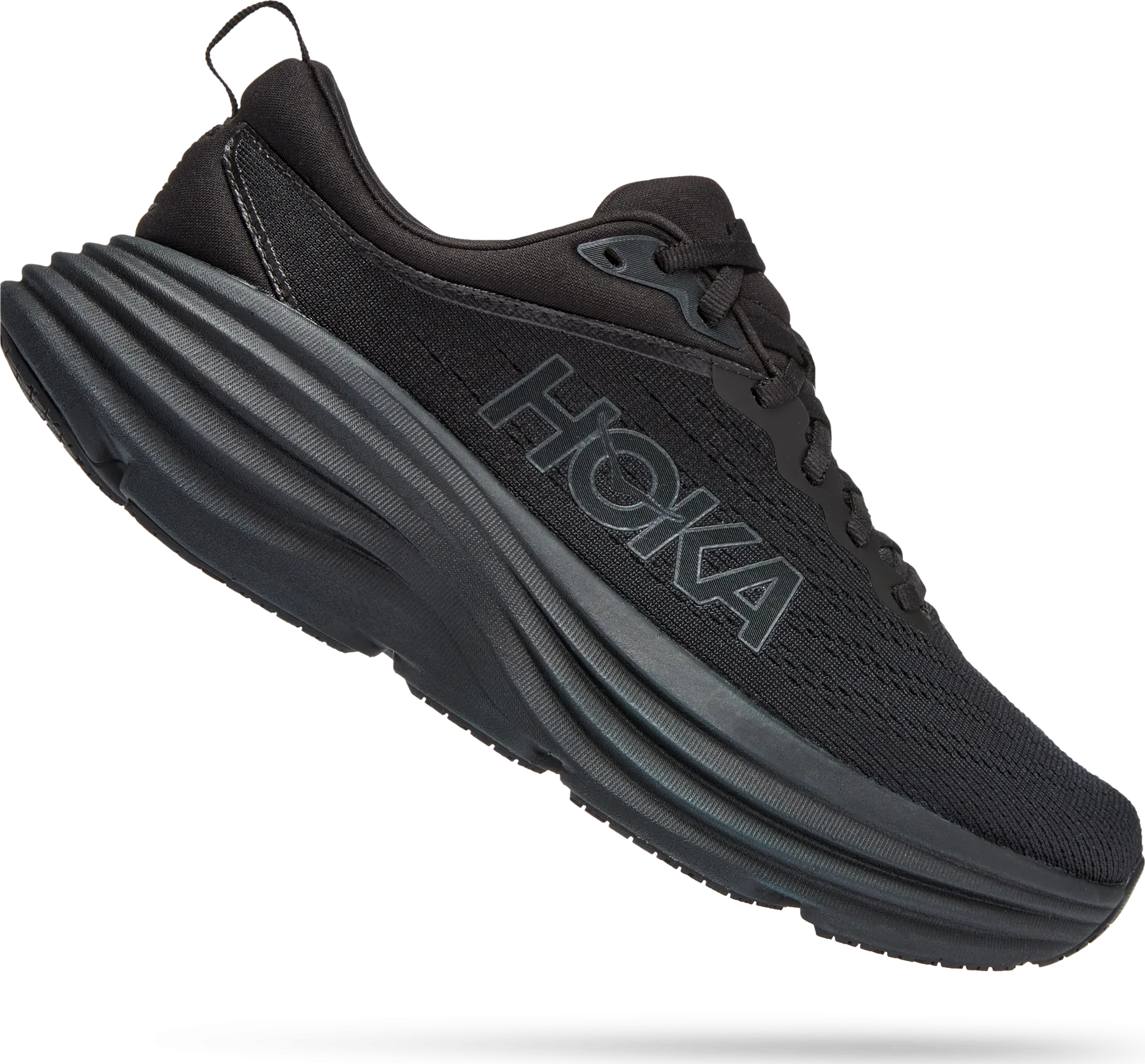 Hoka Women's Bondi 8 Black / Black | Buy Hoka Women's Bondi 8 Black / Black here | Outnorth