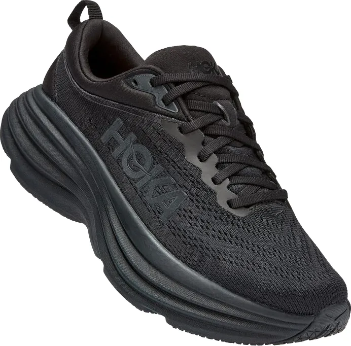 Hoka Women's Bondi 8 Wide Black / Black | Buy Hoka Women's Bondi 8 Wide Black / Black here | Outnorth