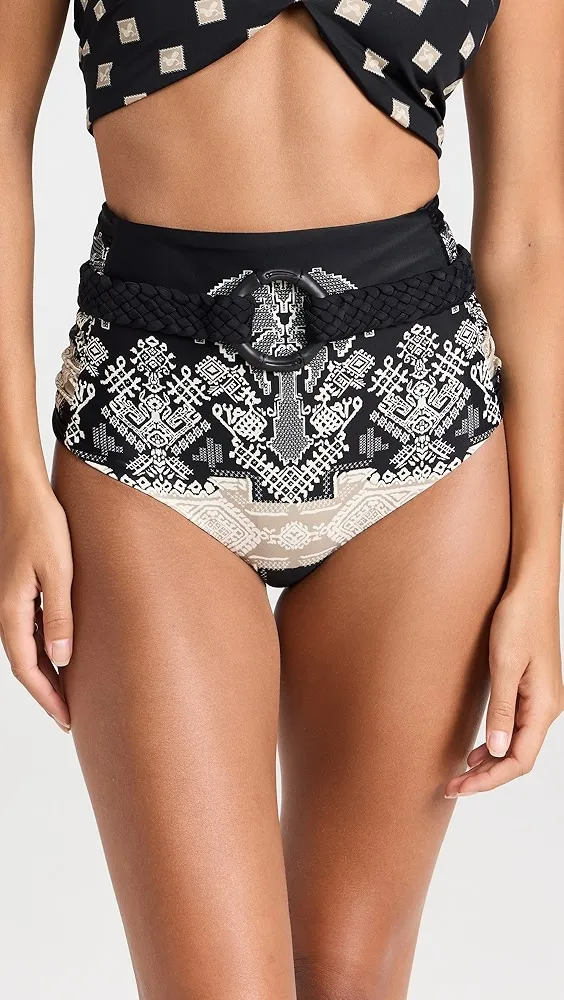 Johanna Ortiz   Andean Black Cumbi Bikini Bottoms 