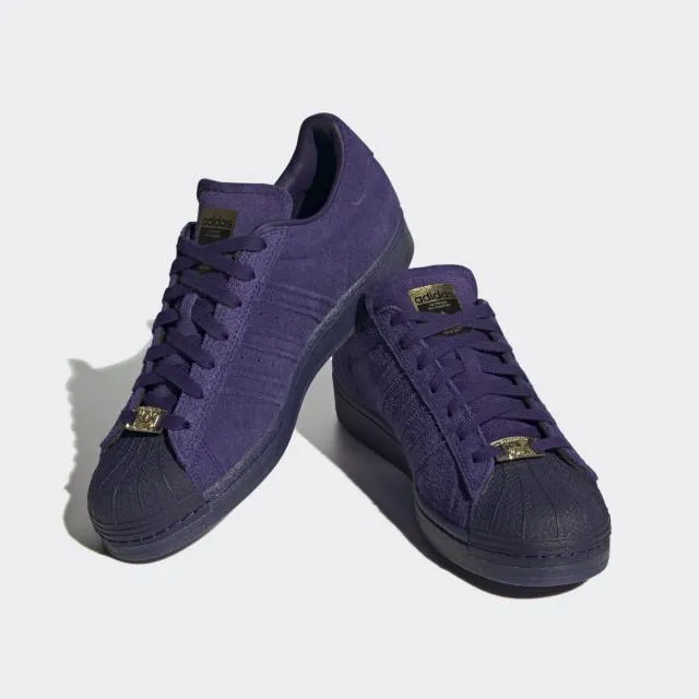 Kader sylla x adidas superstar adv (dark purple/ black/ gold metallic) men us 8-13 hp8865