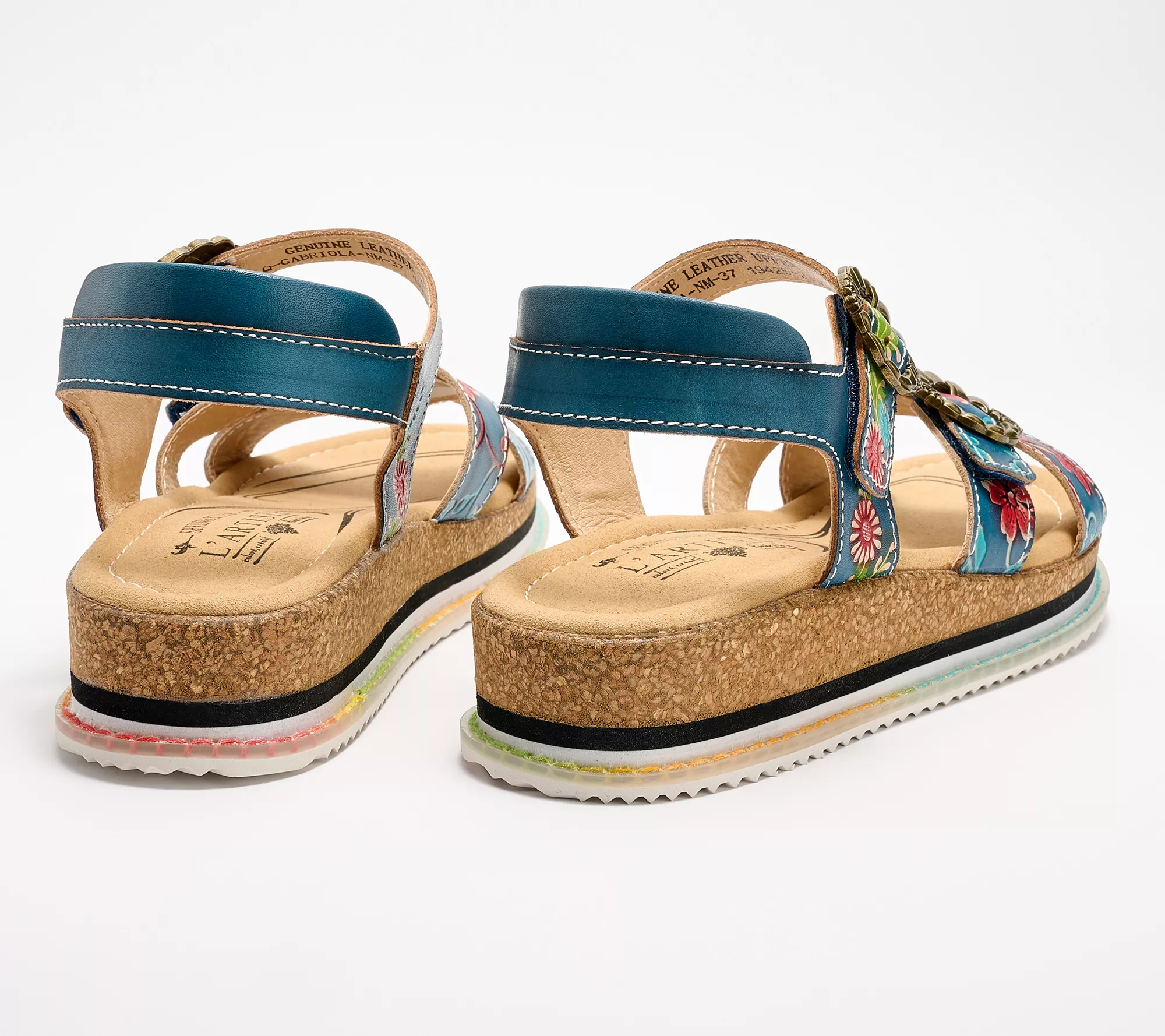 L'Artiste x Jane & Coco Leather Sandals - Gabriola