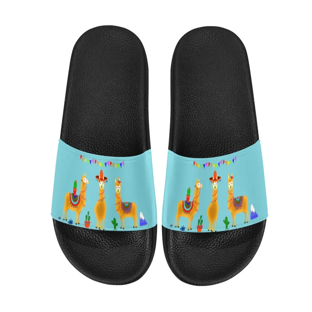 Llama Festival Women's Slide Sandals