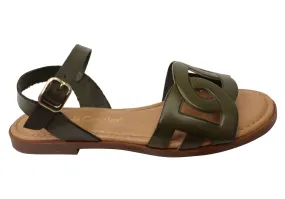 Lola Canales Corin Womens Comfortable Leather Sandals Made In Spain