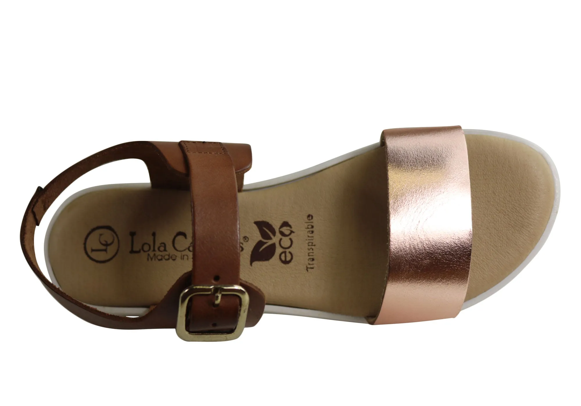 Lola Canales Esta Womens Comfortable Leather Sandals Made In Spain