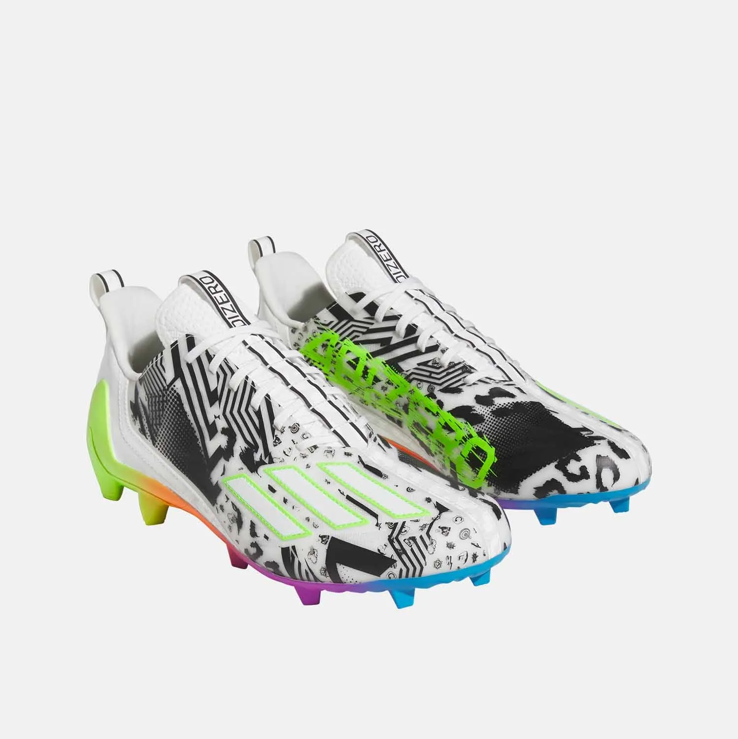 Men's Adidas Adizero 12.0 Low Mismatch Football Cleats