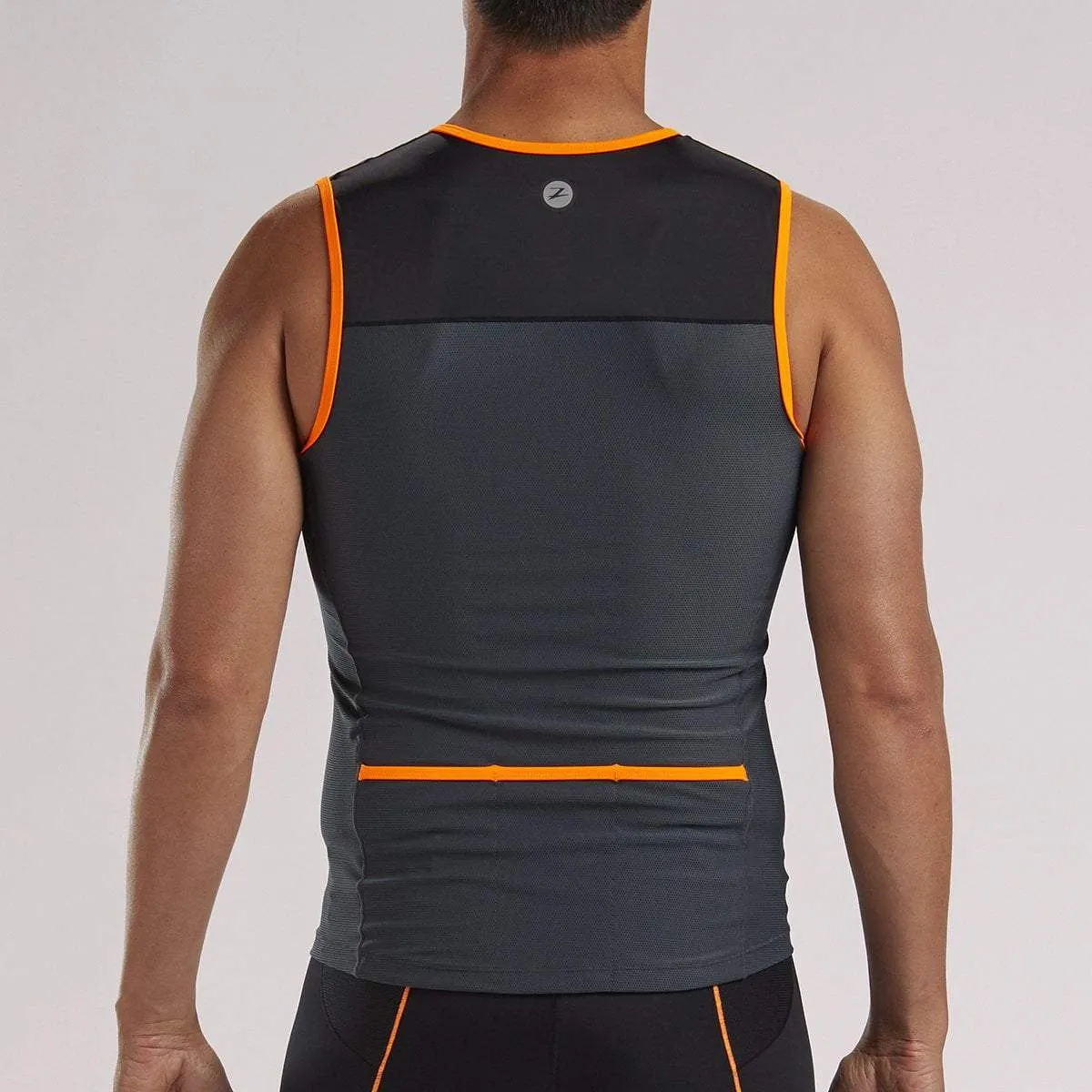 Mens Core+ Tri Tank - Orange