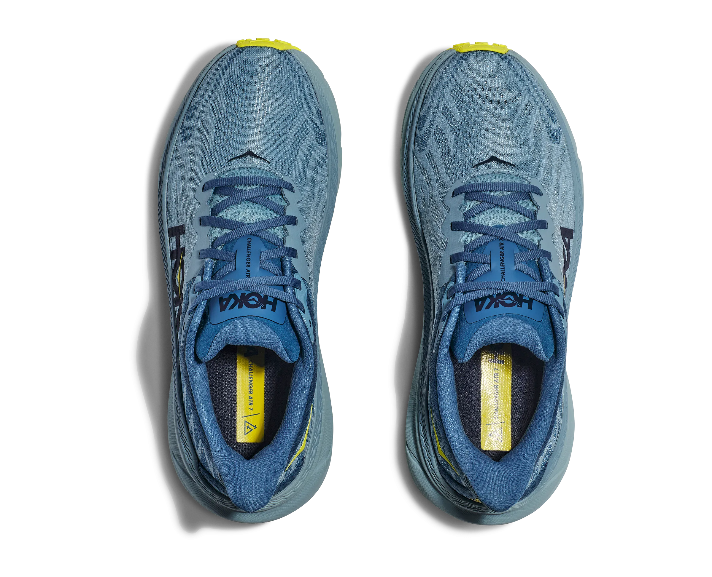 Men's Hoka Challenger 7 Color: Stone Blue / Evening Primrose (WIDE WIDTH)