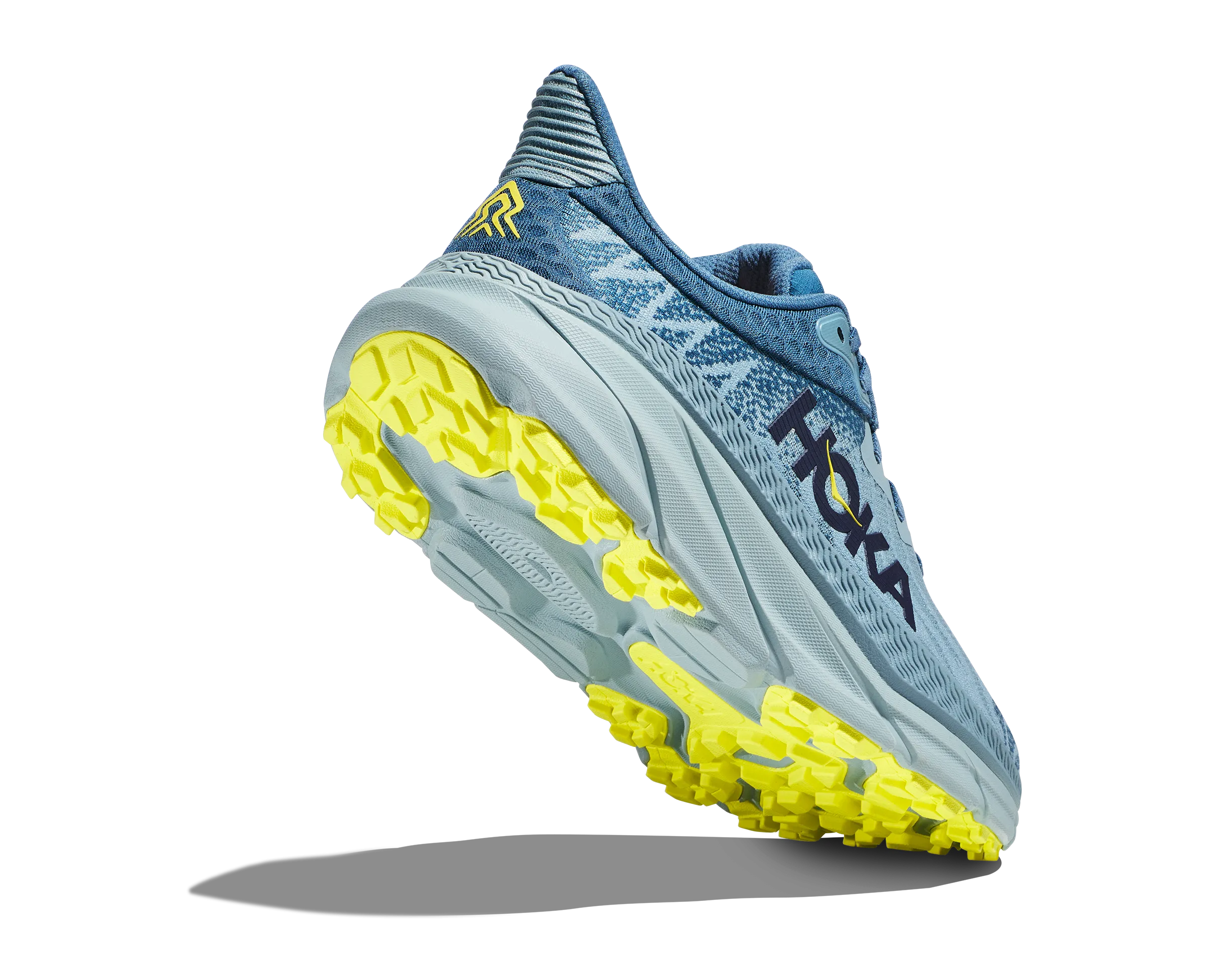 Men's Hoka Challenger 7 Color: Stone Blue / Evening Primrose (WIDE WIDTH)