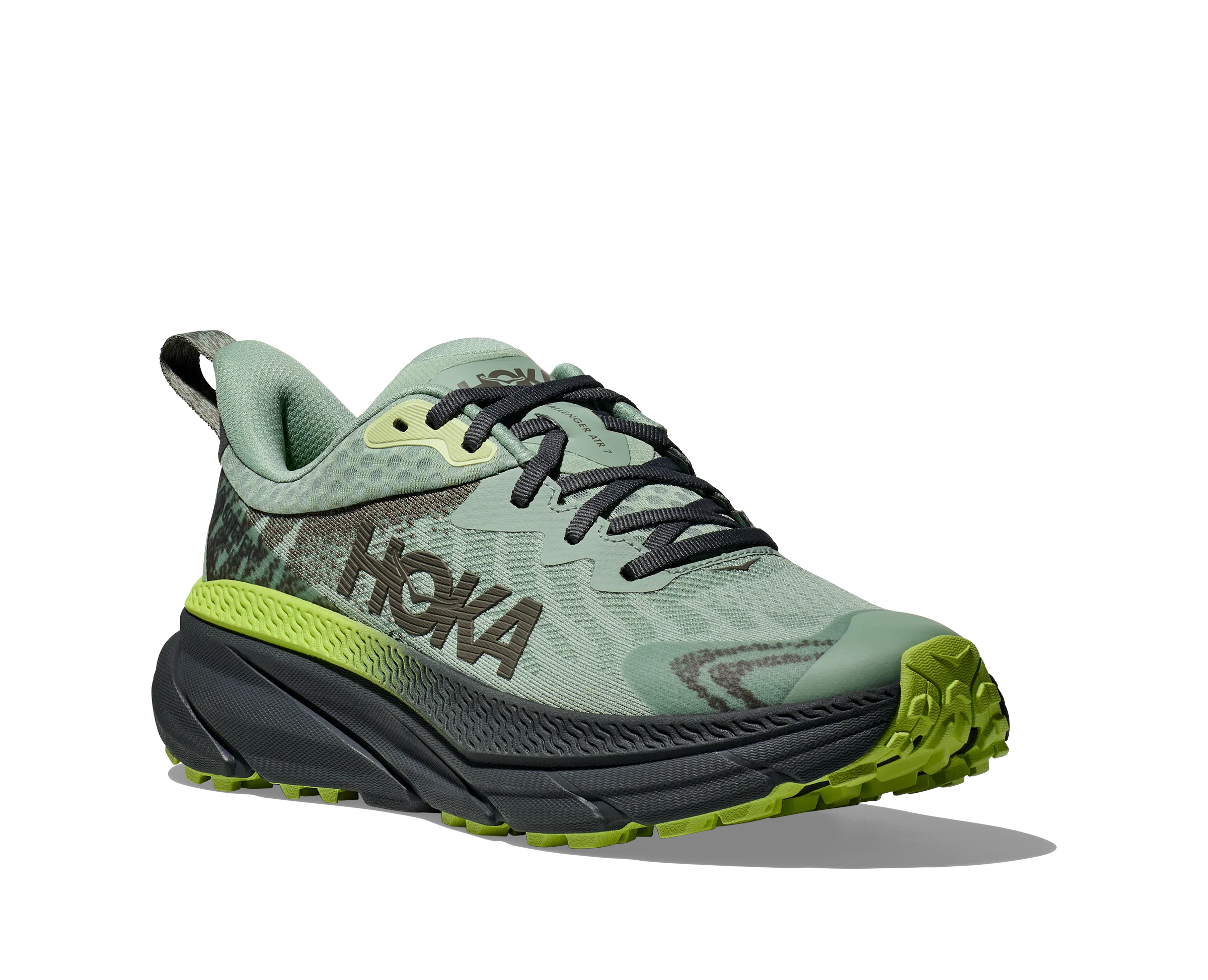 Men's Hoka Challenger 7 GTX Color: Aloe Vera / Lettuce