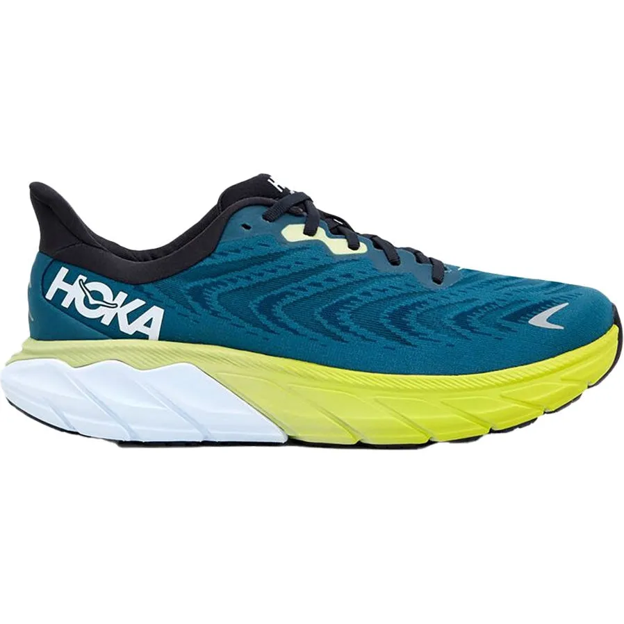 Men's Hoka One One Arahi 6, Blue Graphite/Blue Coral, 8 2E Wide