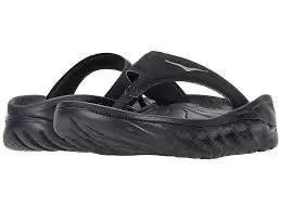 Men's Hoka Ora Recovery Flip (Black/Dark Gull Gray)