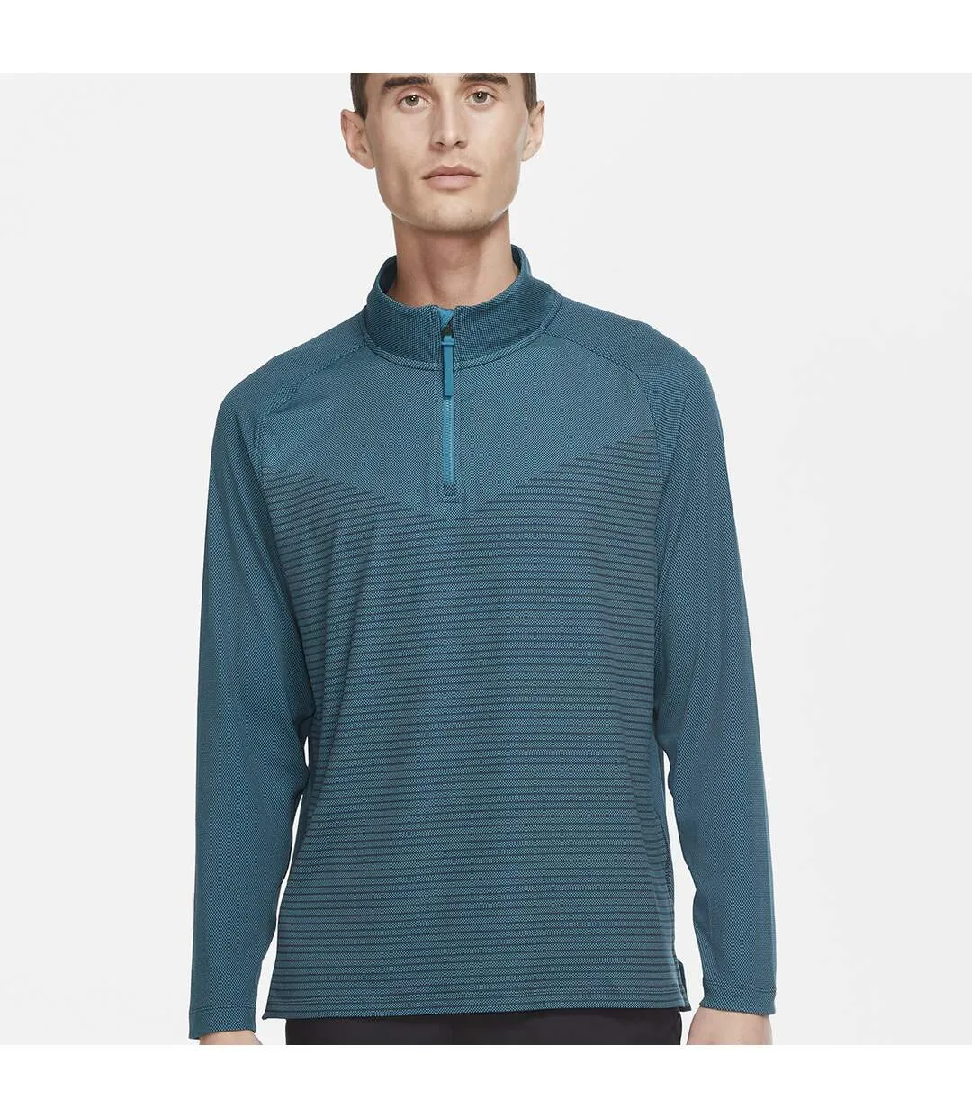 Mens vapor half zip top bright spruce/obsidian blue/black Nike