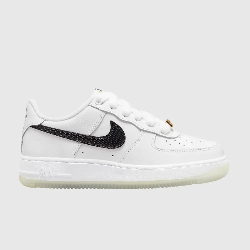 Nike Air Force 1 Low (GS) White Metallic Gold