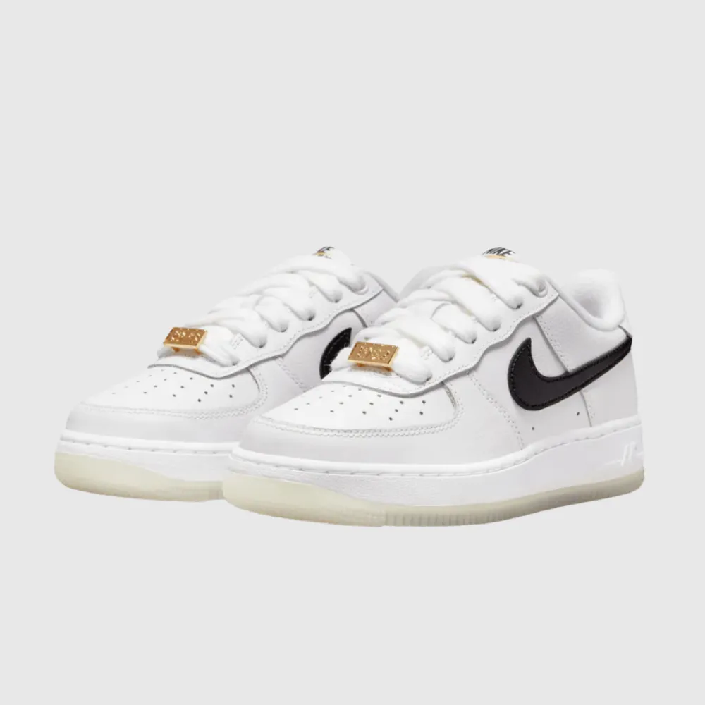 Nike Air Force 1 Low (GS) White Metallic Gold