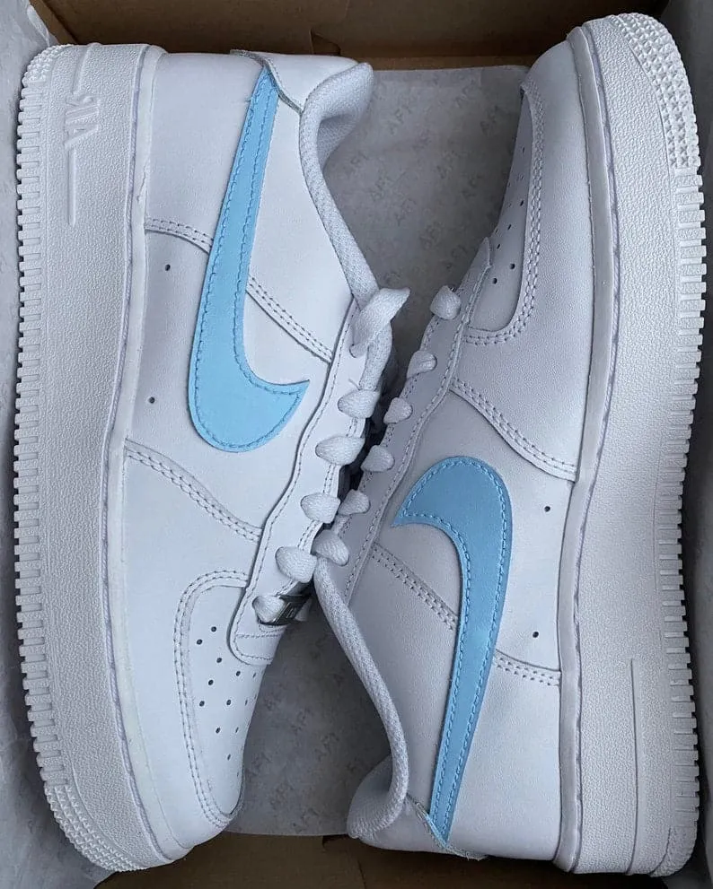 Nike Air Force 1 X Blue Tick Design air