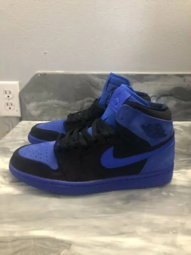 Nike air jordan 1 high custom painted blue void women’s 11/men’s 9.5