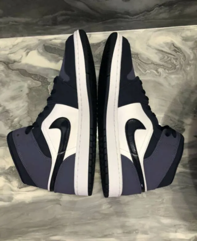 Nike air jordan 1 mid obsidian sanded purple