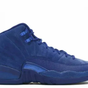 Nike air jordan 12 retro deep royal blue suede size 3.5 153265-40