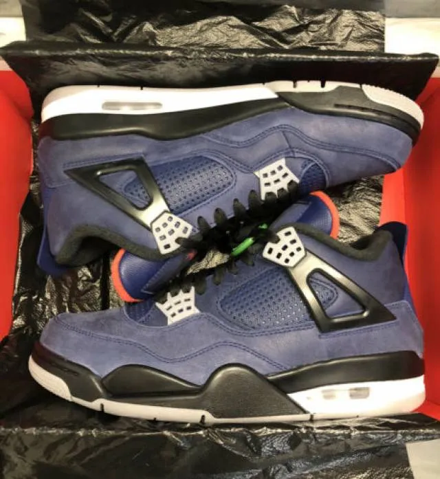 Nike air jordan 4 retro winterized loyal blue men’s 9