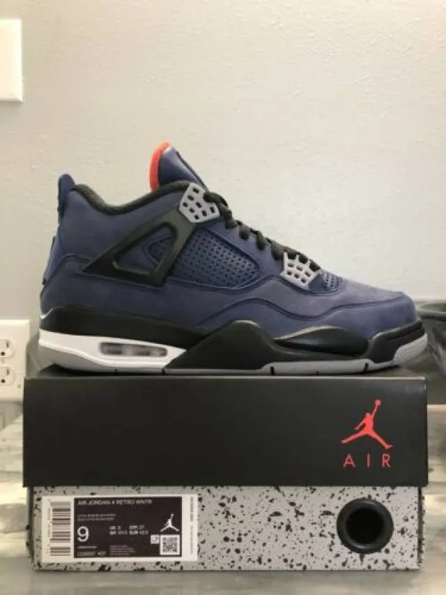 Nike air jordan 4 retro winterized loyal blue men’s 9