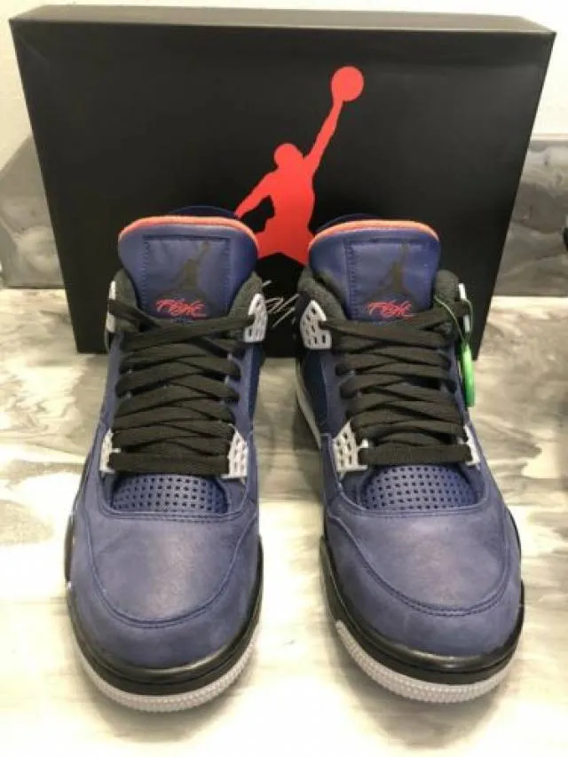 Nike air jordan 4 retro winterized loyal blue men’s 9