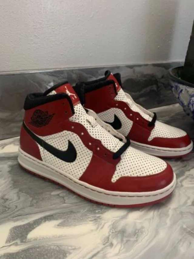 Nike air jordan alpha 1 chicago red & white men’s 8.5