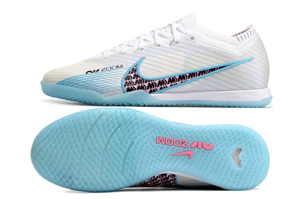 Nike Air Zoom Mercurial Vapor 15 Elite Indoor Blast Pack - White/Baltic Blue/Pink Blast