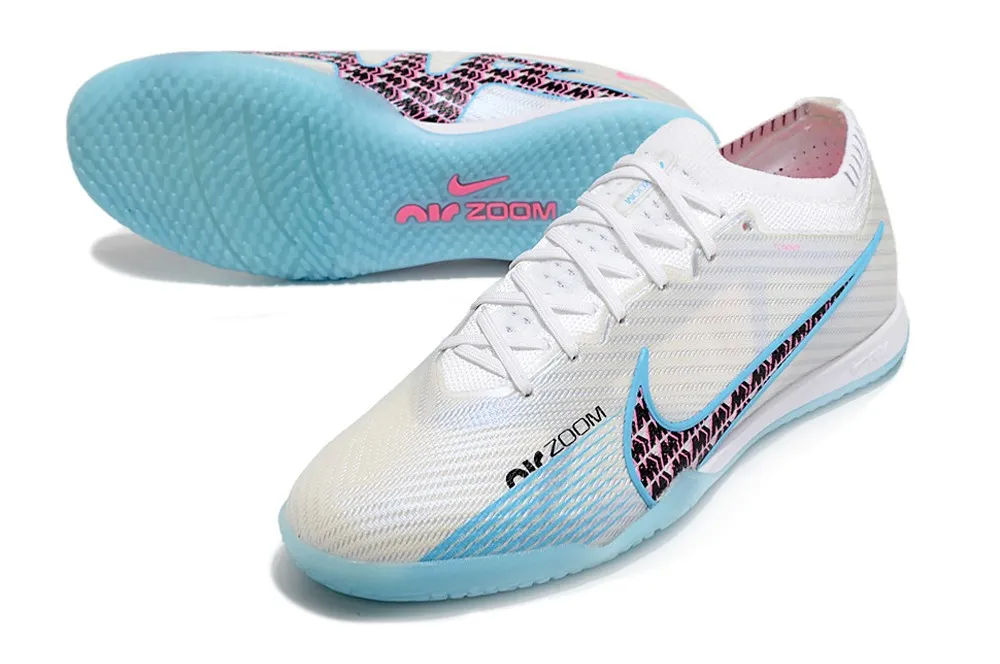 Nike Air Zoom Mercurial Vapor 15 Elite Indoor Blast Pack - White/Baltic Blue/Pink Blast