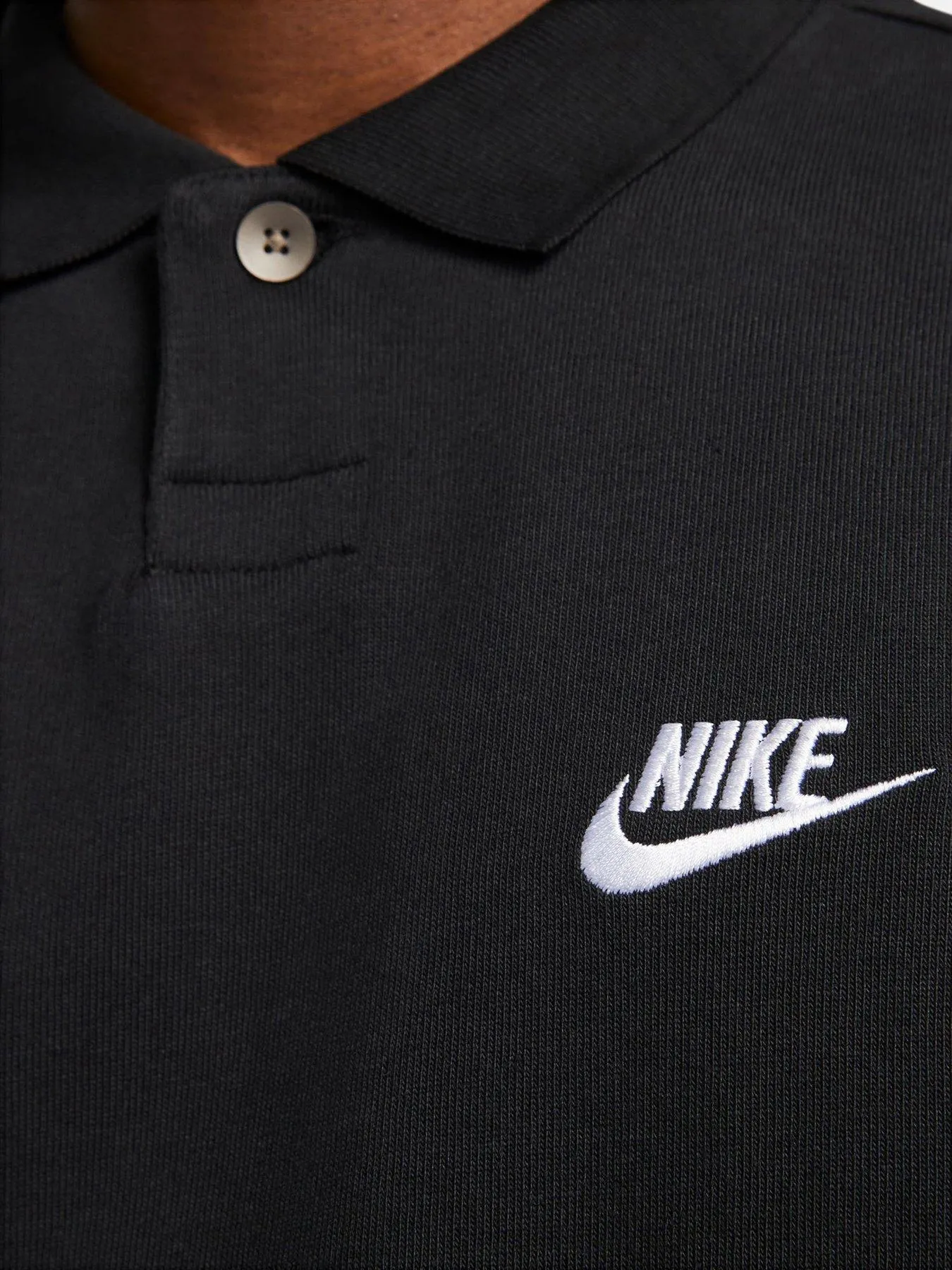 Nike Mens Club Polo - Black/White