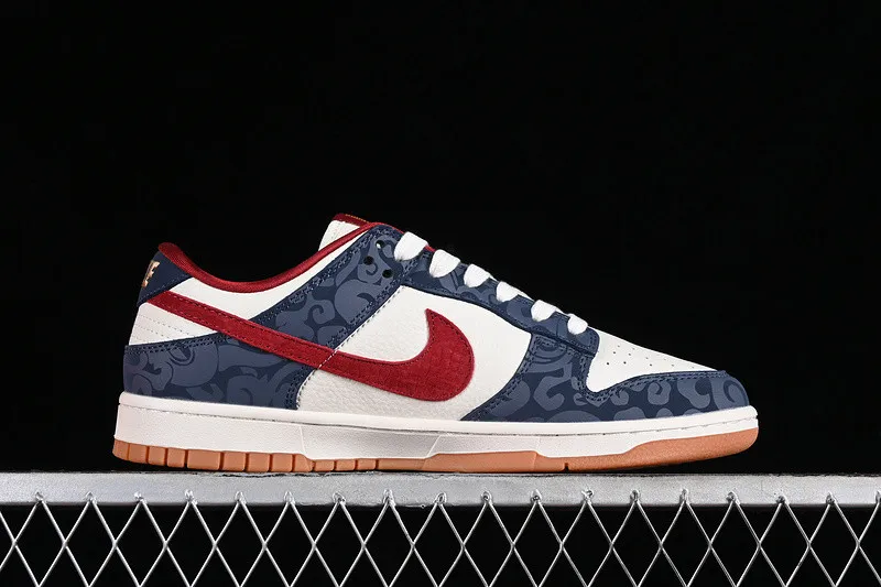 Nike SB Dunk Low Year Of The Dragon Off White Red Blue DQ1098-365