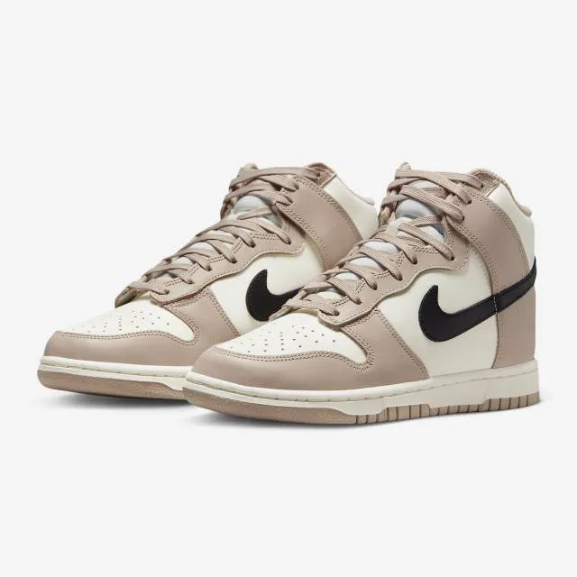 Nike Women's Dunk High (Fossil Stone/ Black/ Sail/ Cream...