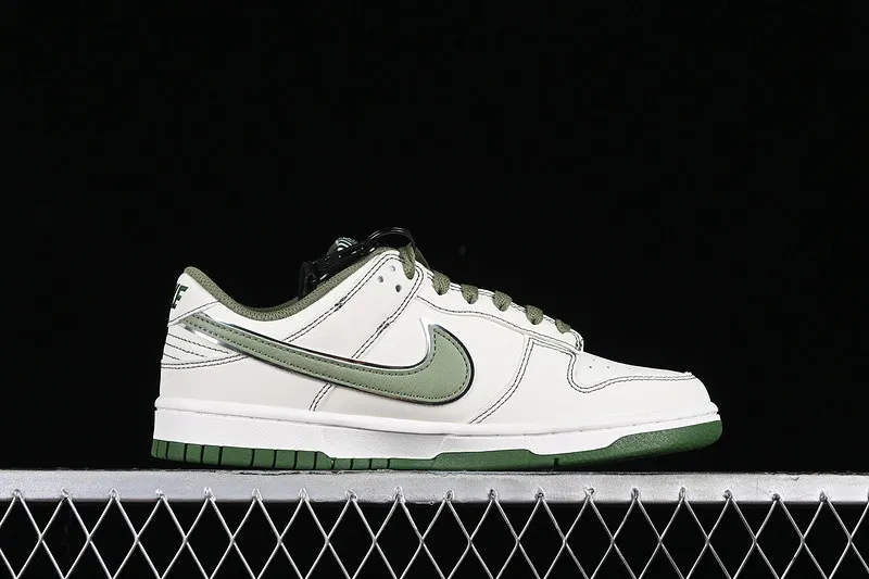 Off-White x Nike SB Dunk Low White Green DJ2024-002