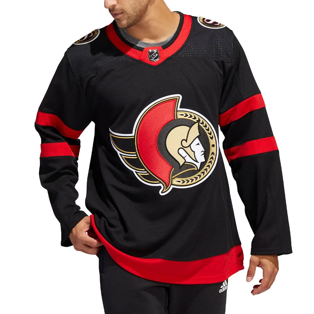 OTTAWA SENATORS ADIDAS ADIZERO PRIMEGREEN AUTHENTIC BLACK HOME JERSEY