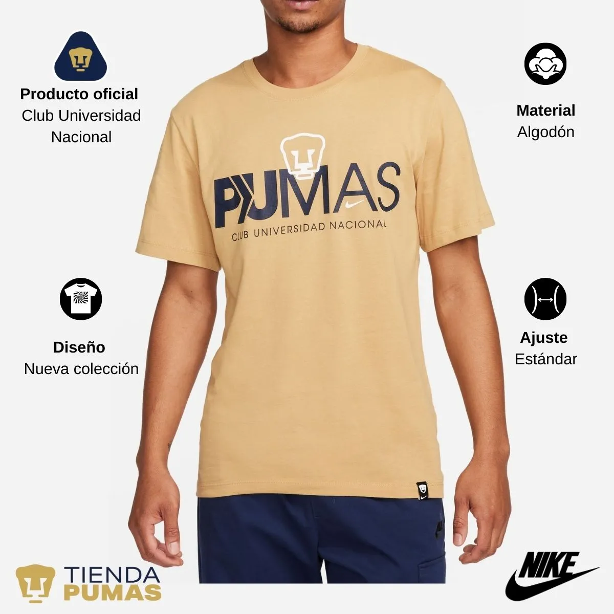 Playera Hombre Nike Pumas UNAM Mercurial