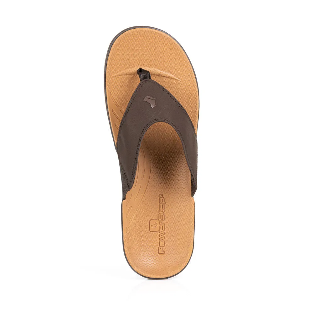 PowerStep Men's Sandals with Arch Support | Orthotic Plantar Fasciitis Relief